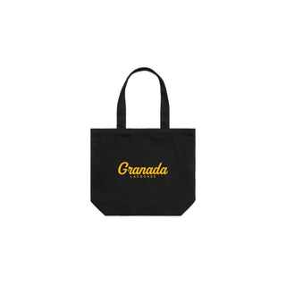 Cursive Granada Lacrosse Tote Bag