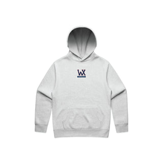 Small WX White Heather Hoodie