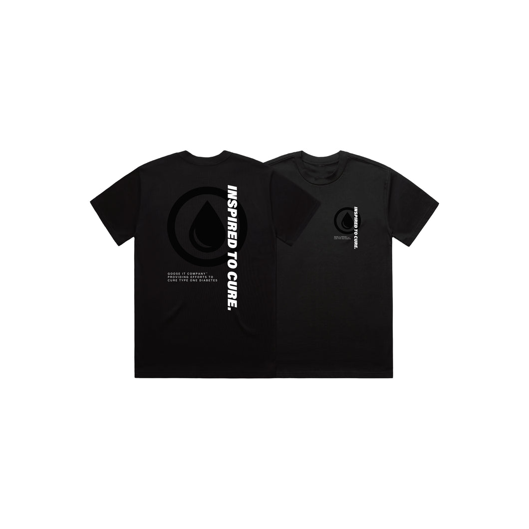 Inspired To Cure Tee - Black