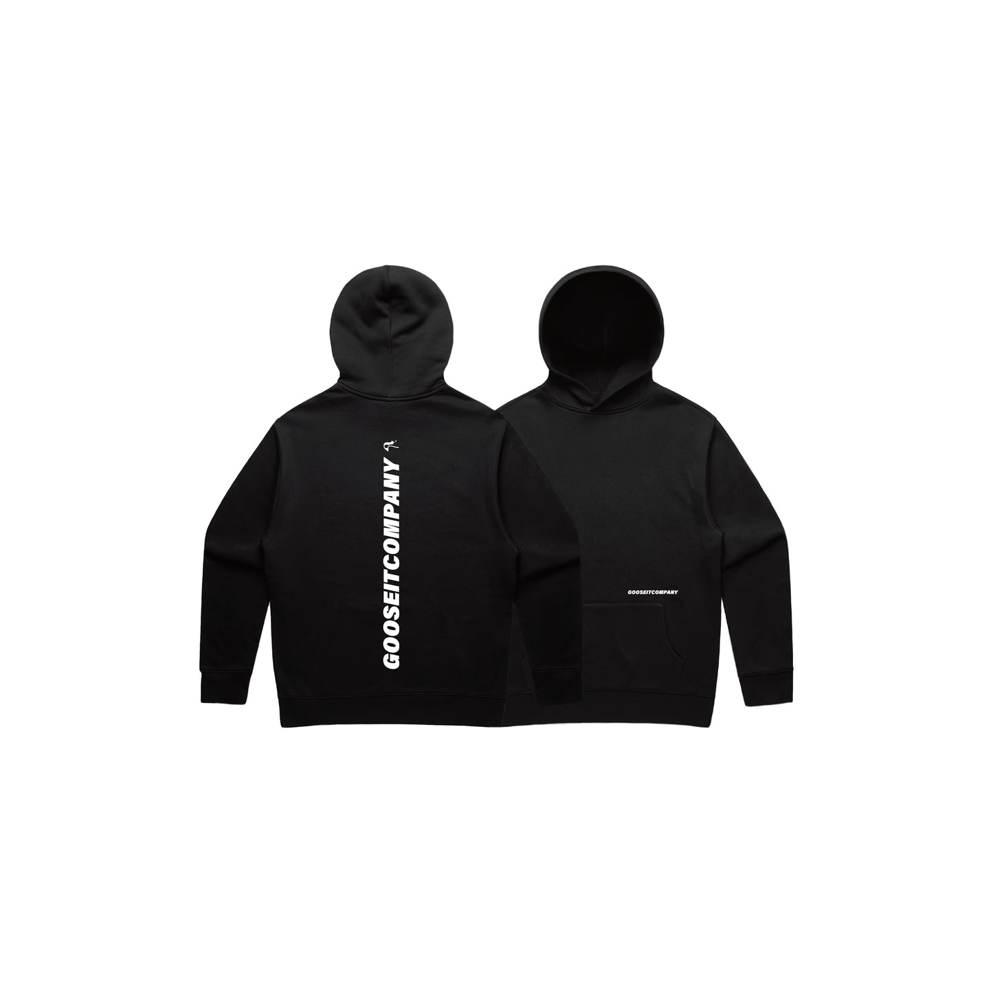 Check Hoodie - Black