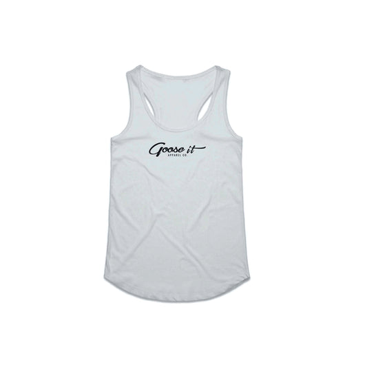 Wo's Racerback Tank - White